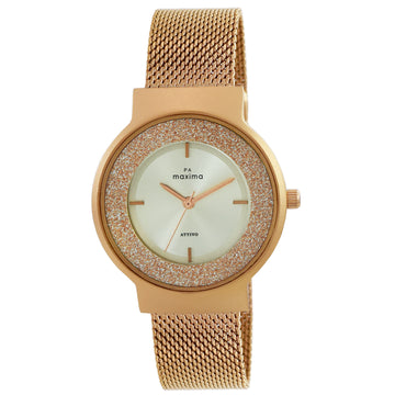 Maxima ATTIVO Women Silver Dial Analogue Watch - 66530CMLR